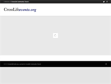 Tablet Screenshot of crosslifeevents.org